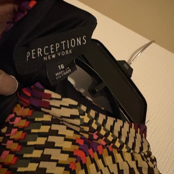 Perceptions Multicolor Zigzag Midi Dress - Picture 3 of 3